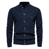 Leon | Eleganter Und Vielseitiger Strickjacke Im Zopfmuster