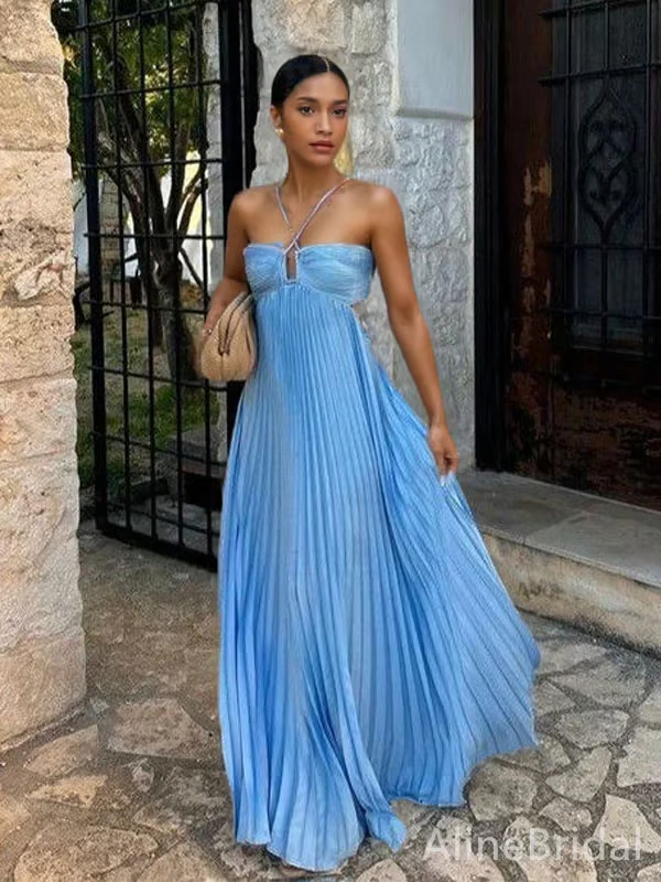 Orchidee | Maxikleid Sommer Neckholder Elegant Fließende Silhouette 5