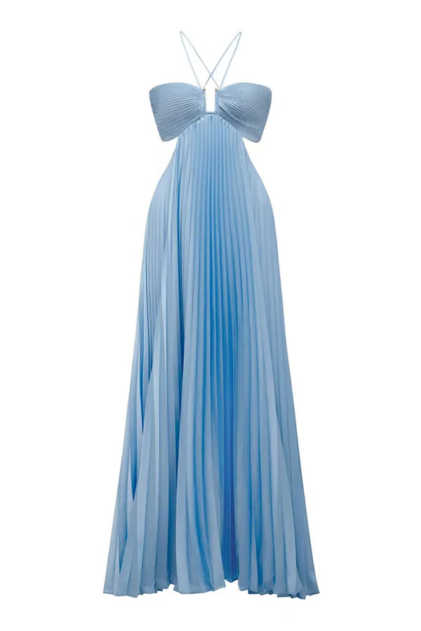 Orchidee | Maxikleid Sommer Neckholder Elegant Fließende Silhouette 6