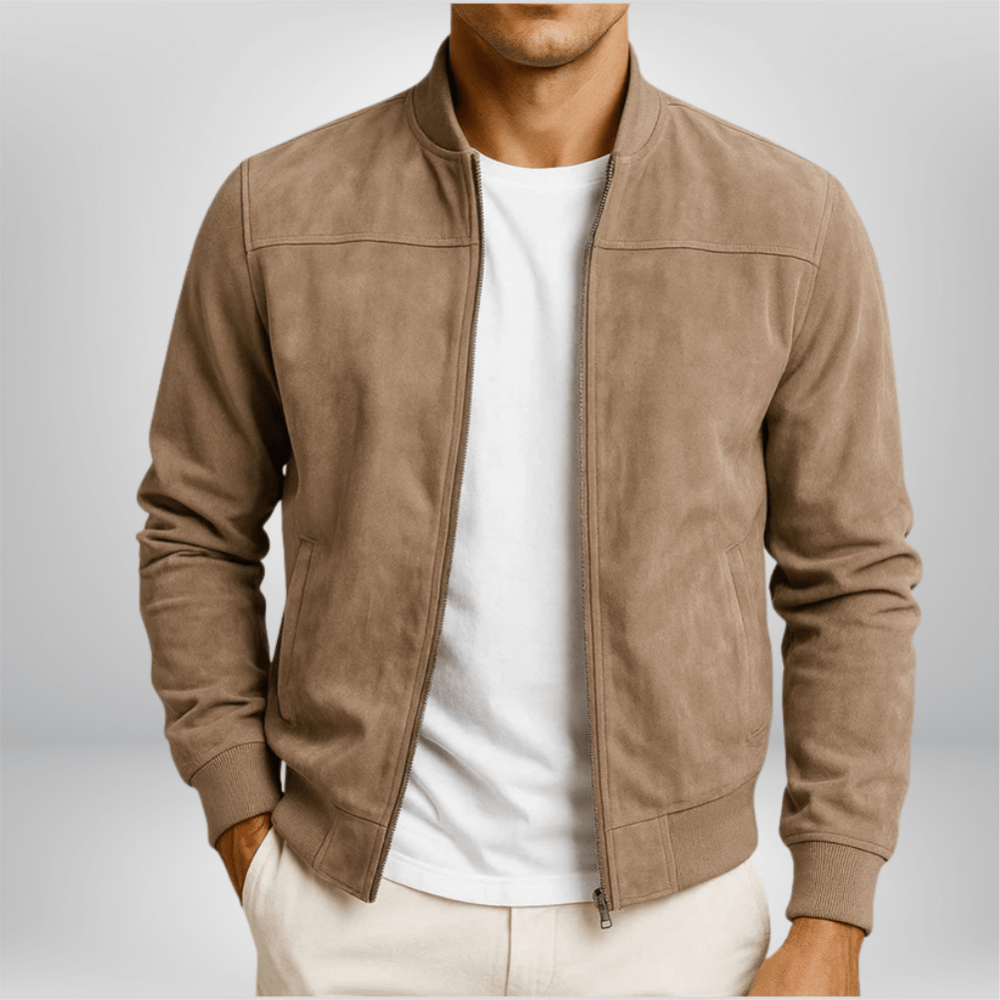 Phelan | Lederjacke Herren Modern Schnitt Elegante Passform 0