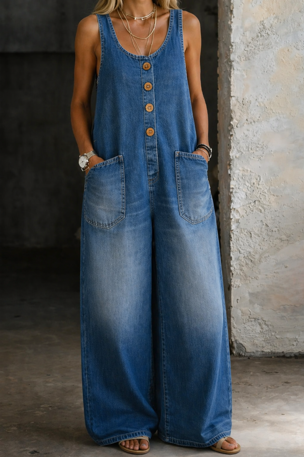 Piper | Bequeme, Luftige & Zeitlose Damen Denim-Overalls 0