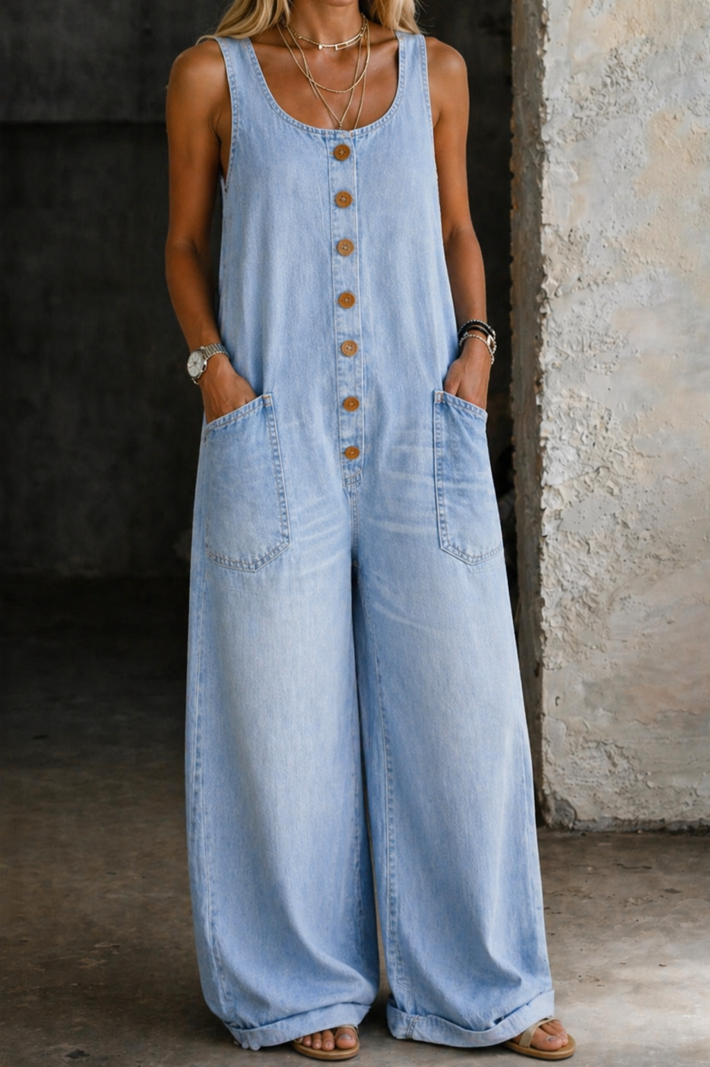 Piper | Bequeme, Luftige & Zeitlose Damen Denim-Overalls 8