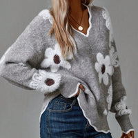 Maja | Stilvoller Und Eleganter Blumenpullover Für Damen