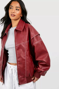 Aurelia | Oversized Jacket made of Vegan Leather