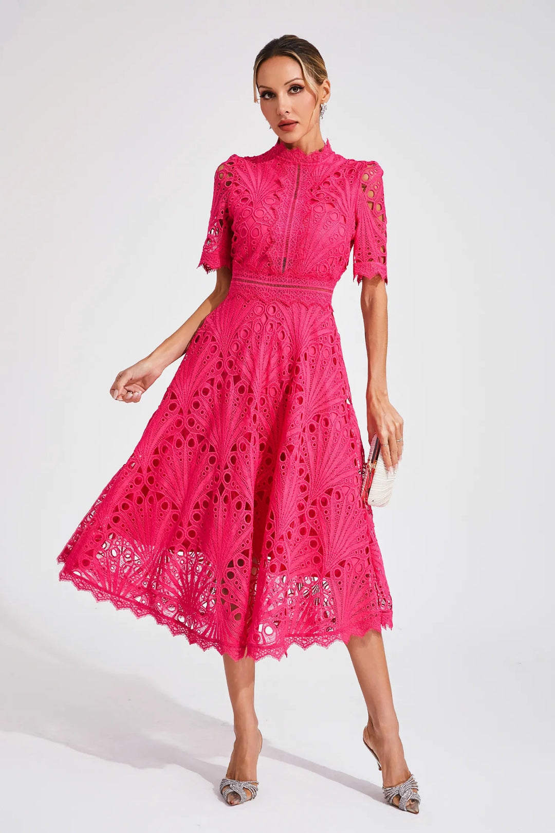 Rosalinda | Elegantes Festliches Kleid für Damen – Romantisches Midikleid für Hochzeitsgast 0