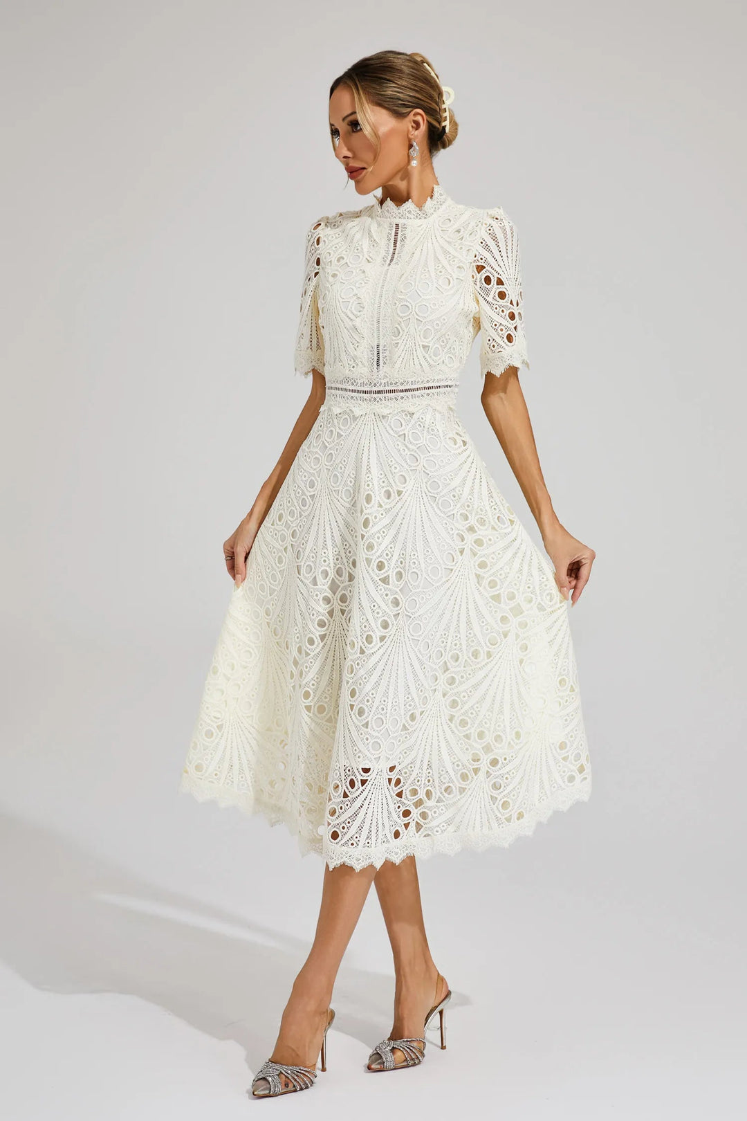 Rosalinda | Elegantes Festliches Kleid für Damen – Romantisches Midikleid für Hochzeitsgast 1