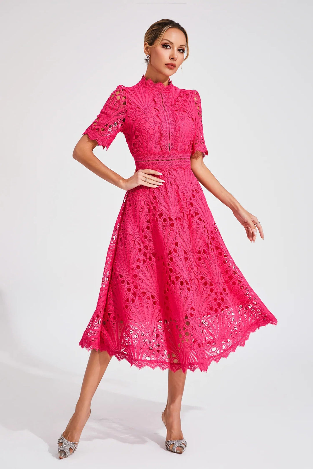 Rosalinda | Elegantes Festliches Kleid für Damen – Romantisches Midikleid für Hochzeitsgast 4