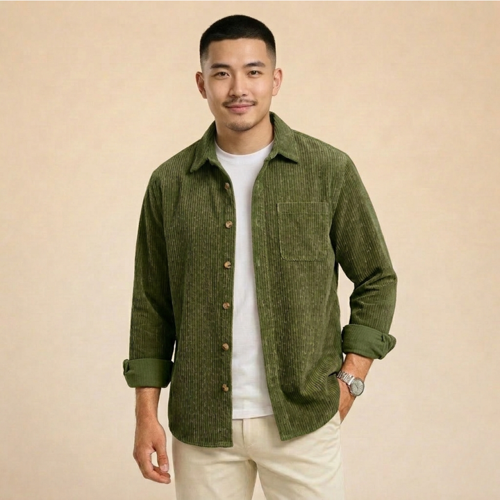 Rowan | Klassisches und bequemes Cordhemd 1