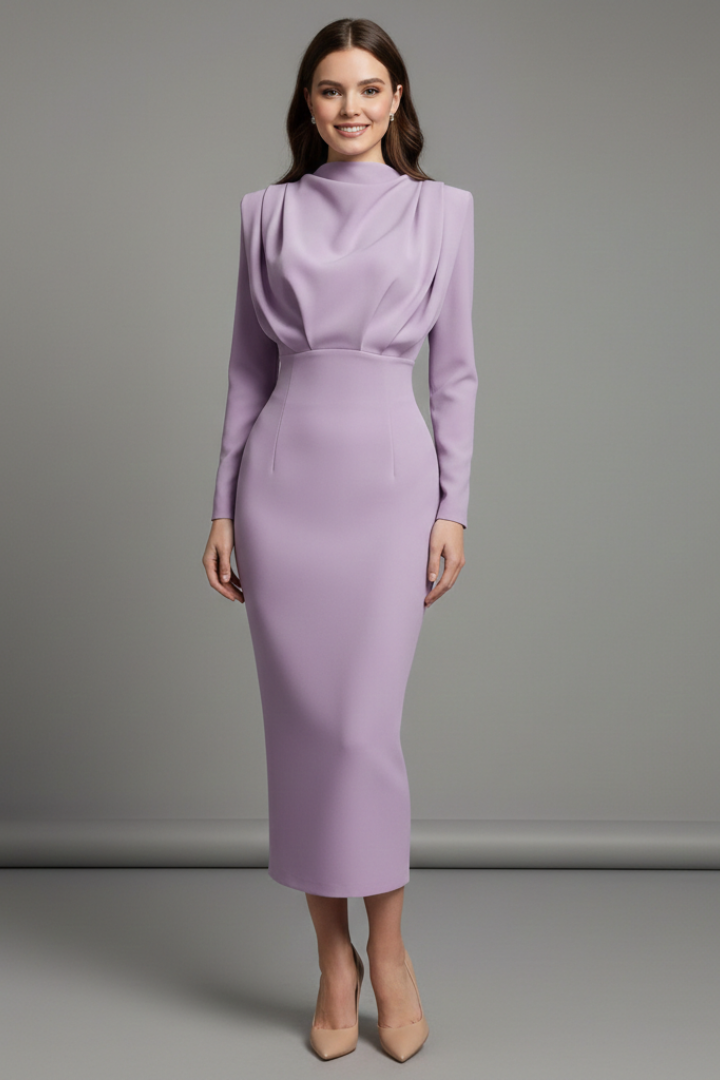 Sarina | Elegantes Maxikleid Langarm für Damen – Festlich &amp; Zeitlos 6