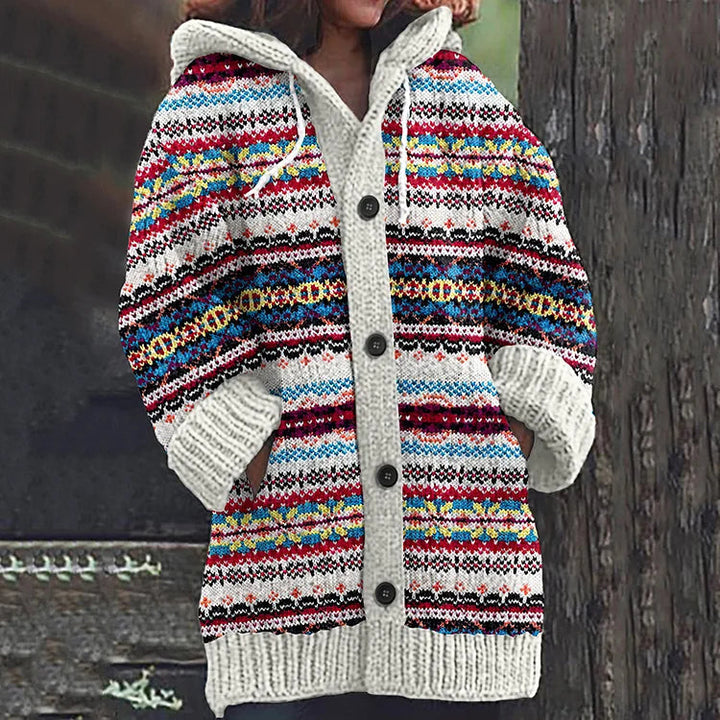 Selina | Warme Damenstrickjacke mit elegantem Muster 0