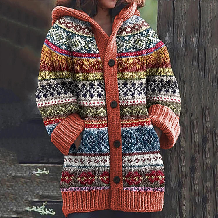 Selina | Warme Damenstrickjacke mit elegantem Muster 3