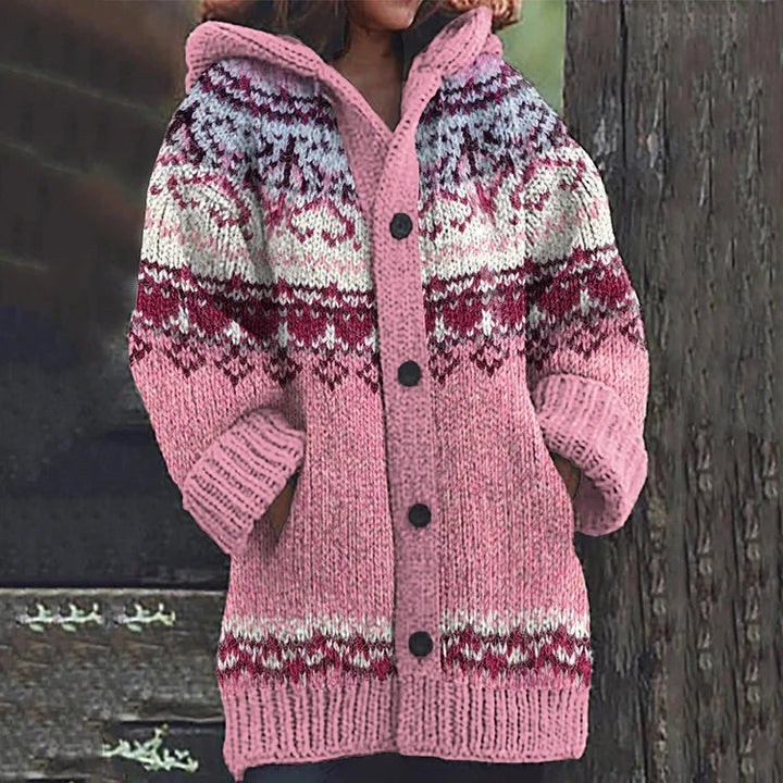 Selina | Warme Damenstrickjacke mit elegantem Muster 4