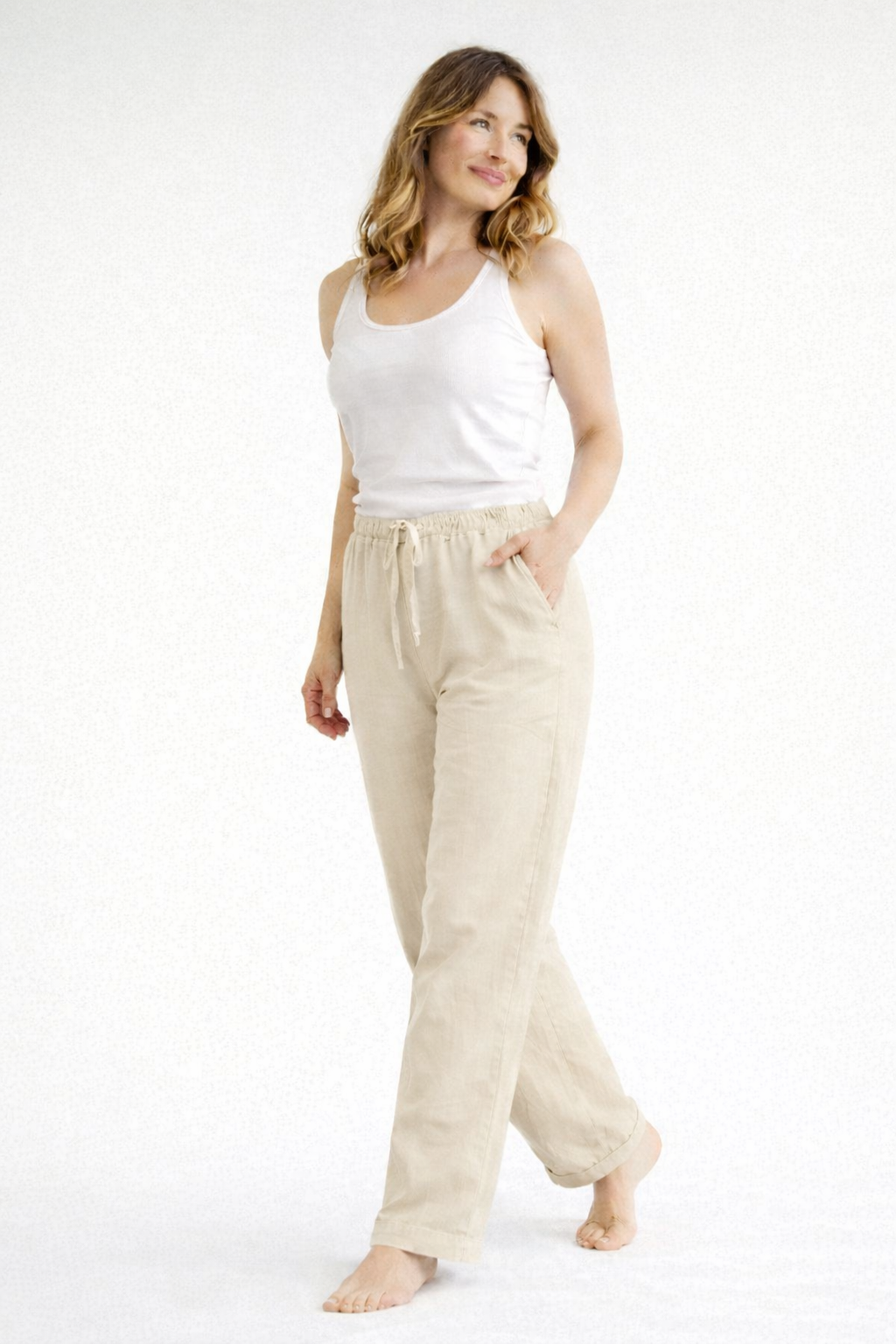 Senanur | Bequeme Damenhose mit hohem Bund 2