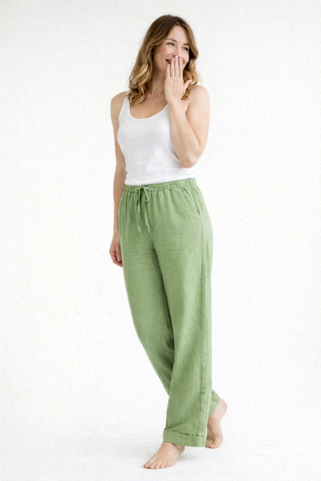 Senanur | Bequeme Damenhose mit hohem Bund 6