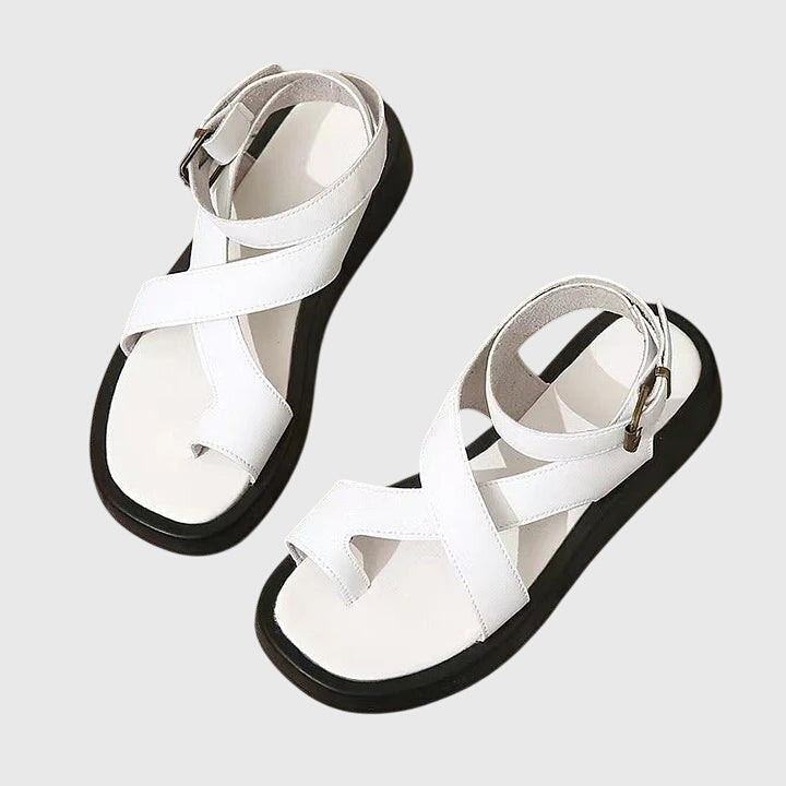 Sienna | Elegante, Auffällige Riemchen Gladiatorsandalen mit Plateausohle 3