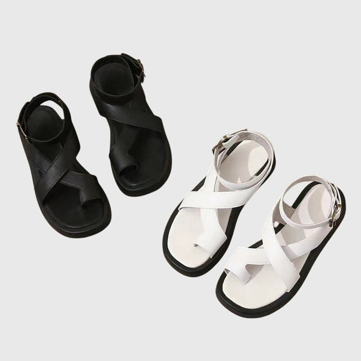 Sienna | Elegante, Auffällige Riemchen Gladiatorsandalen mit Plateausohle 7