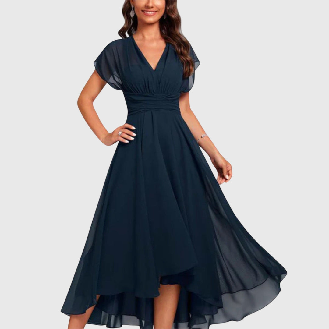 Sienna | Elegantes Wickel-Midikleid für Damen – Vielseitig &amp; Festlich 0