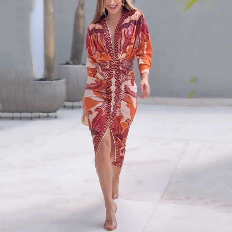 Sienna | Elegantes, Geometrisches & Figurbetontes Festliches Kleid für Damen 2