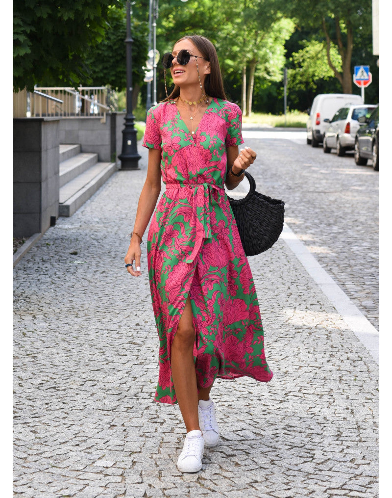 Sienna | Luftiges, geblümtes Wickelkleid im Sommerstil 3