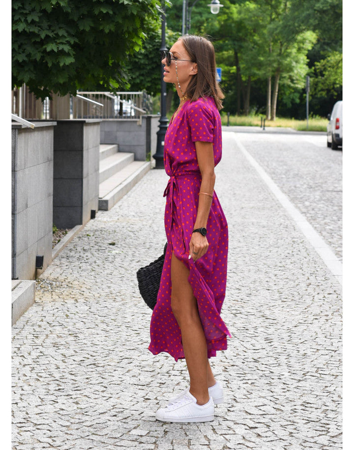 Sienna | Luftiges, geblümtes Wickelkleid im Sommerstil 8