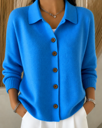 Charlotte | Cardigan with an Elegant Button Placket and Collar