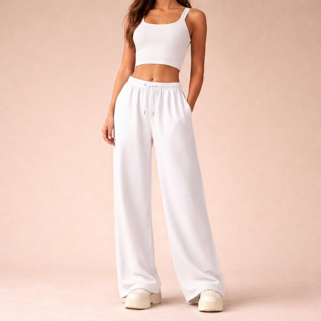 Sofia | Jogginghose Damen Weit Bequem Sportlich Elegante Passform 8