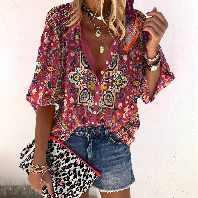 Sofia | Lässige und leichte Damen Boho Bluse 2
