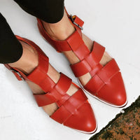 Sabrina | Elegant flat women's sandals with woven design