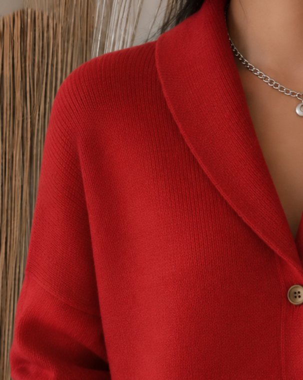Sophia | Bequeme und warme Strickjacke mit Kragen 3