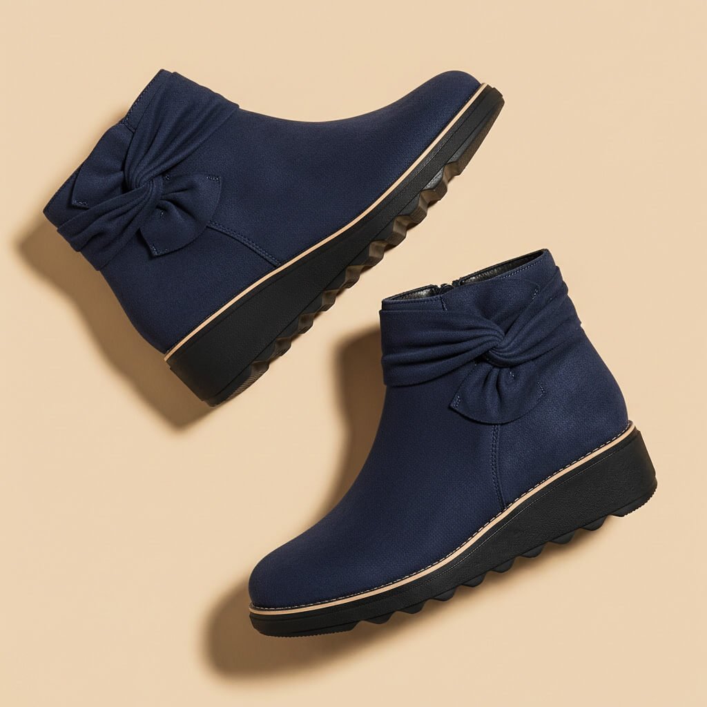 Sophia | Elegante Wildleder-Stiefel mit Schleifen Akzent 3