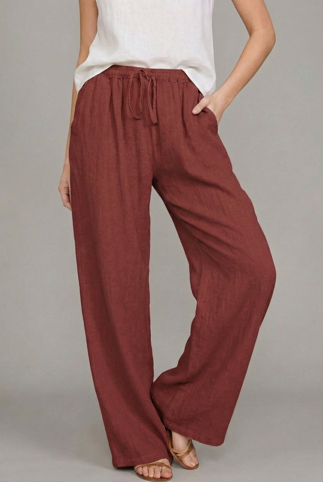 Sophia | Leichte und bequeme Sommerhose mit weitem Bein 3