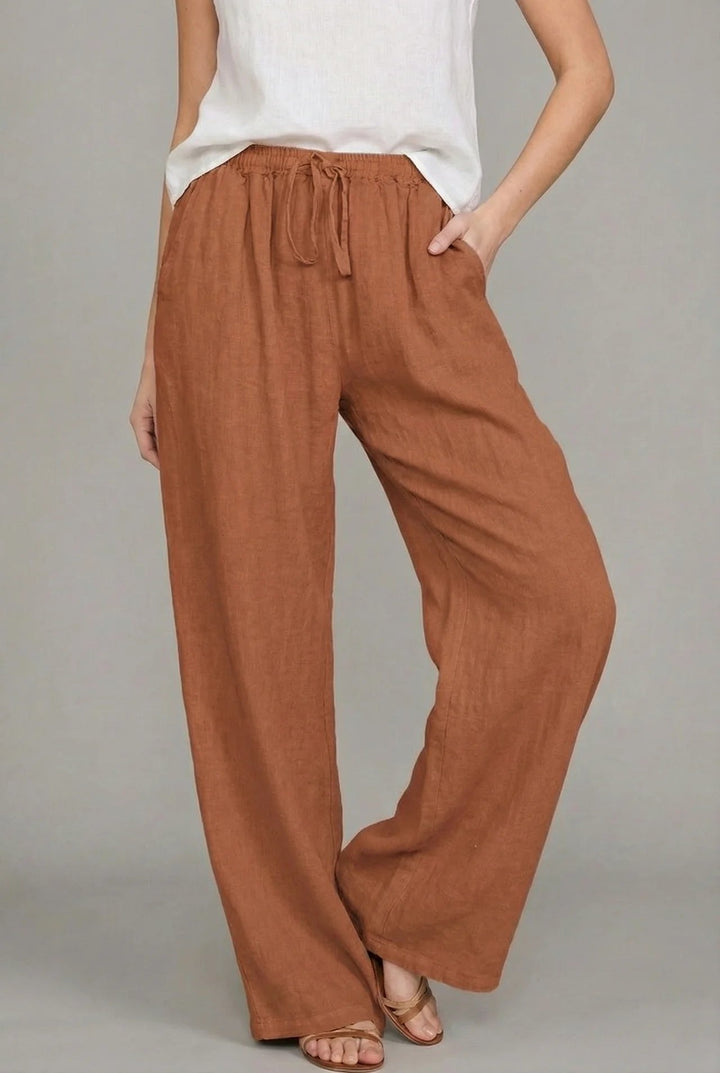 Sophia | Leichte und bequeme Sommerhose mit weitem Bein 4