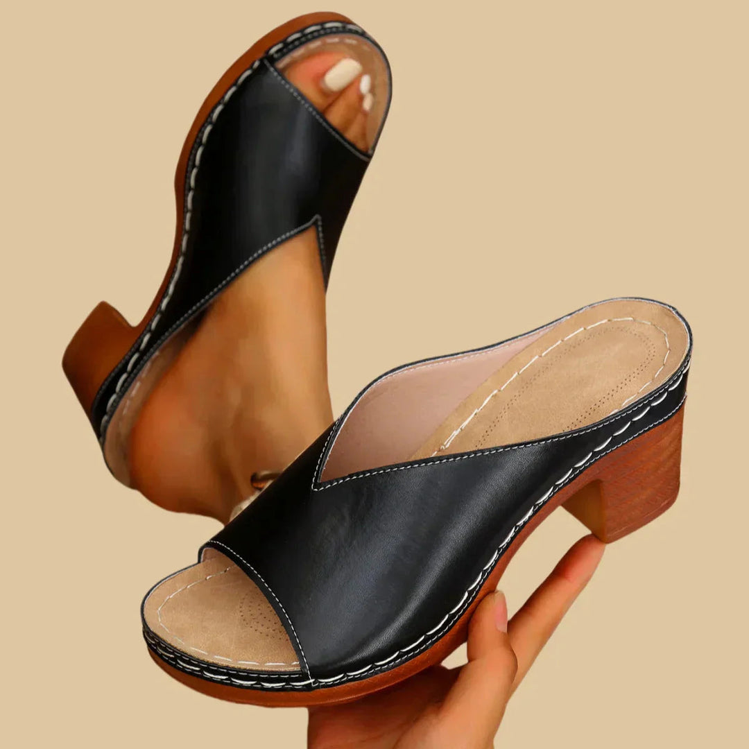 Sophia | Schicke und bequeme Damen Sommersandalen mit Absatz 4