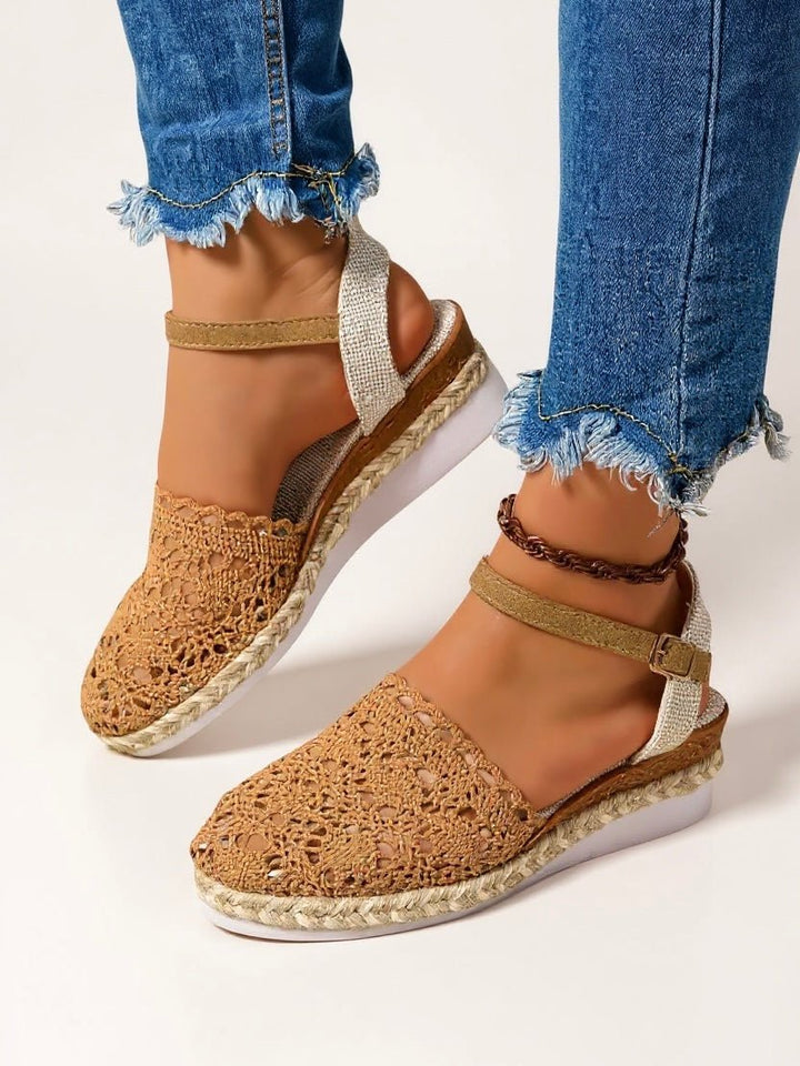 Sophie | Elegante Boho-Sommer-Sandalen aus Häkelstoff 0