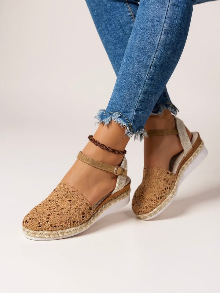 Sophie | Elegante Boho-Sommer-Sandalen aus Häkelstoff 1
