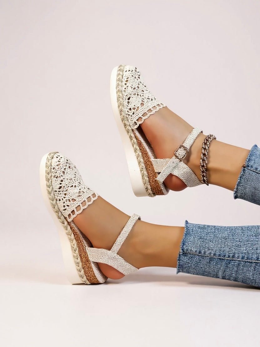 Sophie | Elegante Boho-Sommer-Sandalen aus Häkelstoff 5