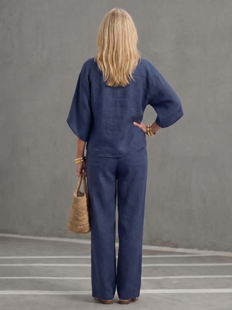 Sophie | Elegantes, Atmungsaktives & Bequemes Tunika- und Hosen-Set 6