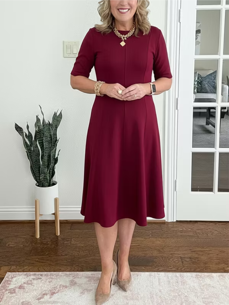 Sophie | Elegantes, Vielseitiges Damen Midi Kleid für Jede Gelegenheit 7
