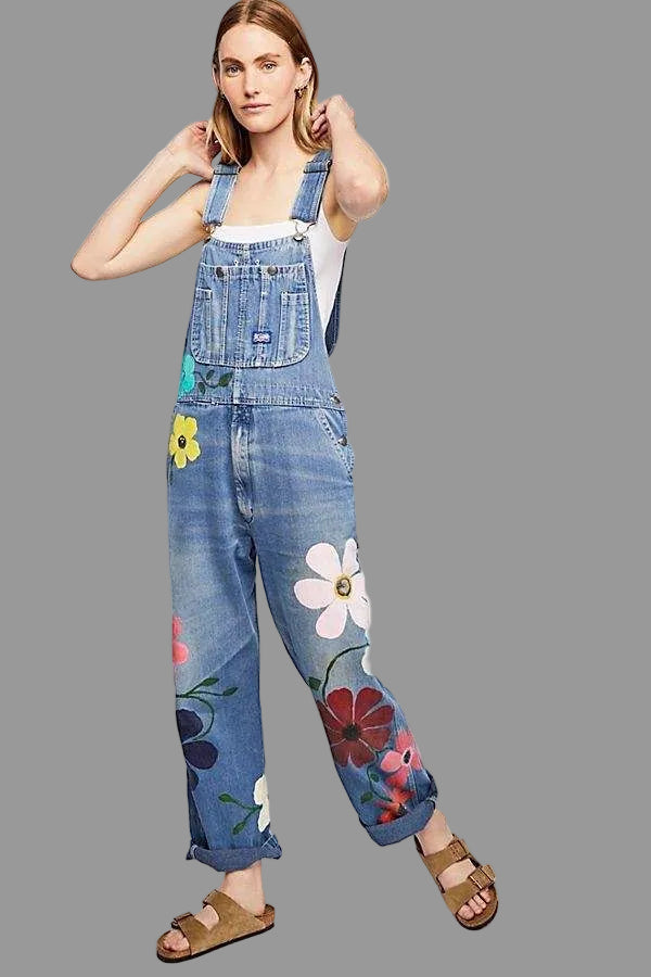 Sophie | Künstlerische & Bequeme Latzhose Damen – Handgefertigte Denim-Latzhose für Stilbewusste 2