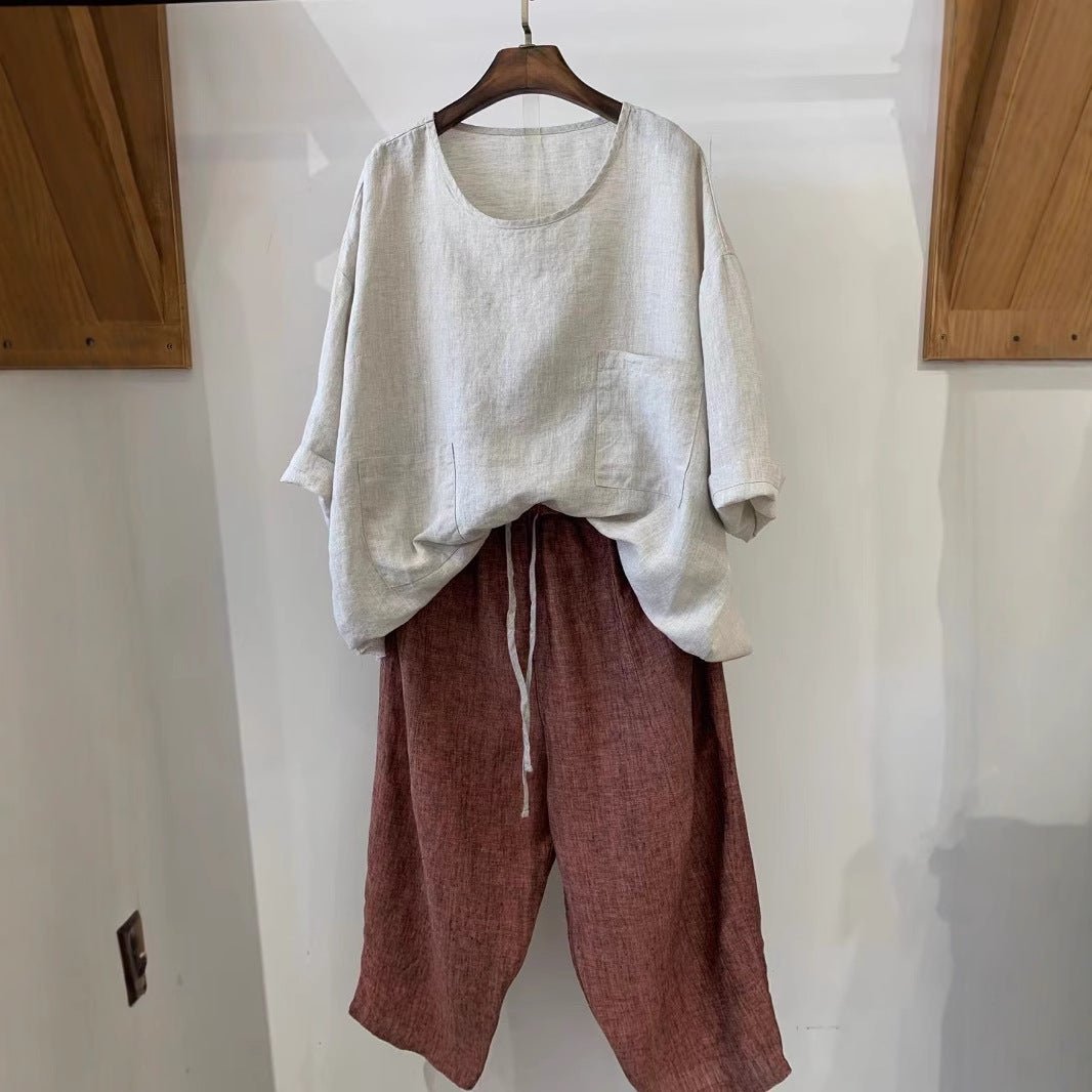 Sophie | Lässige und bequeme Leinen tunika top 3