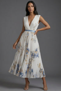 Isabella | Romantic Midi Dress with Floral Pattern for Festive Occasions