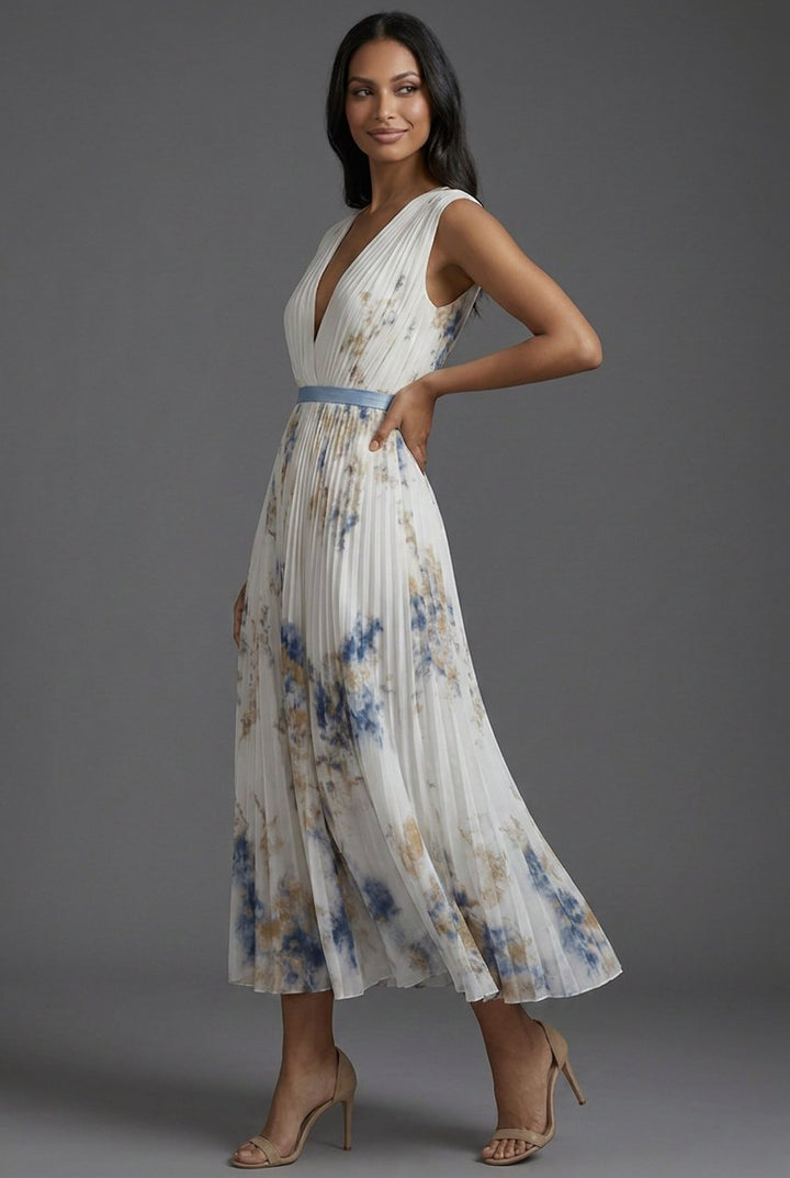 Sophie | Romantisches geblümtes Midikleid 1