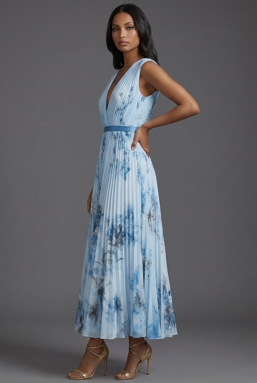 Sophie | Romantisches geblümtes Midikleid 4