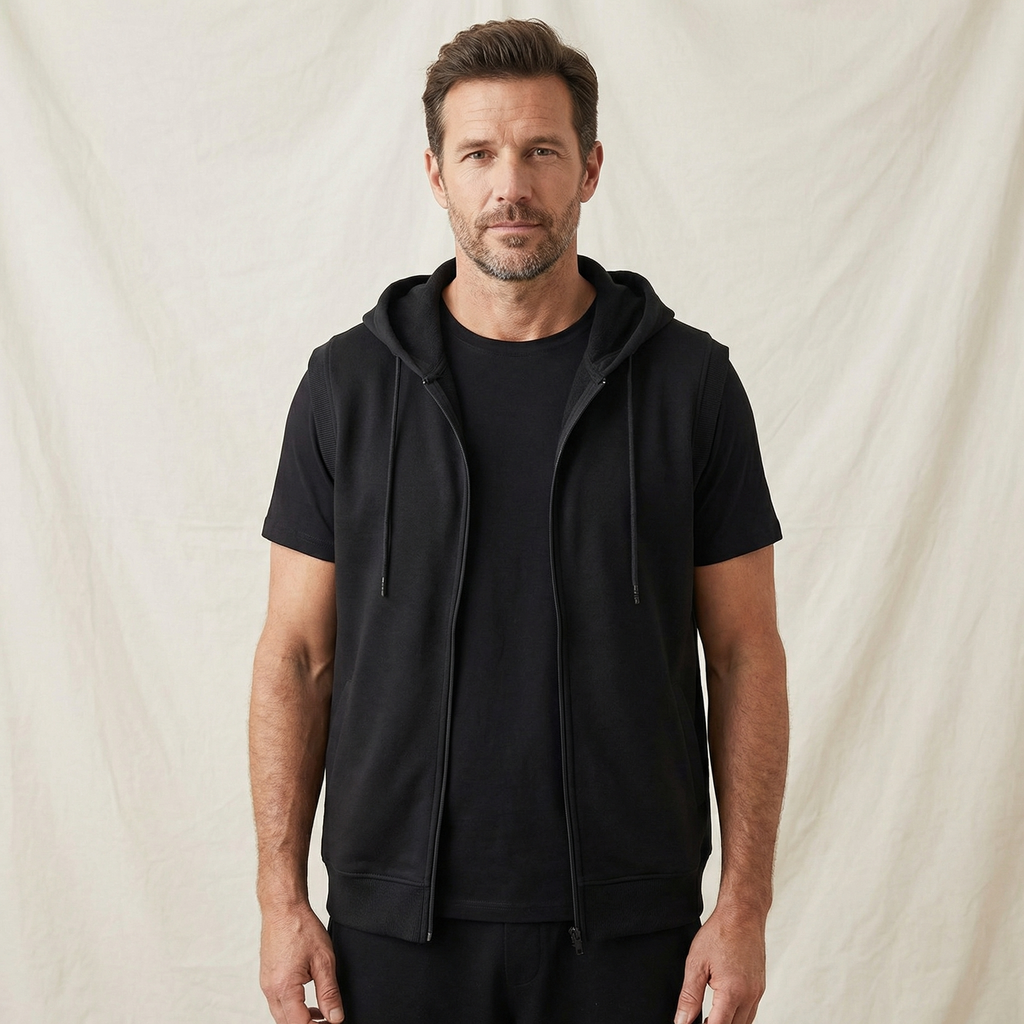Soren | Funktioneller, Moderner & Ärmeloser Herren Hoodie für Aktive 1