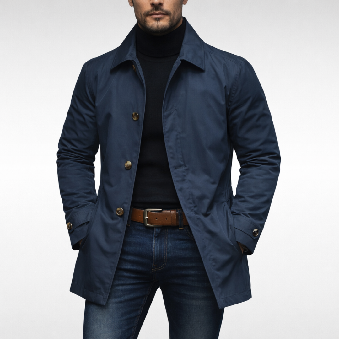 Steffen | Eleganter und Leichter Herrenmantel Lang 1