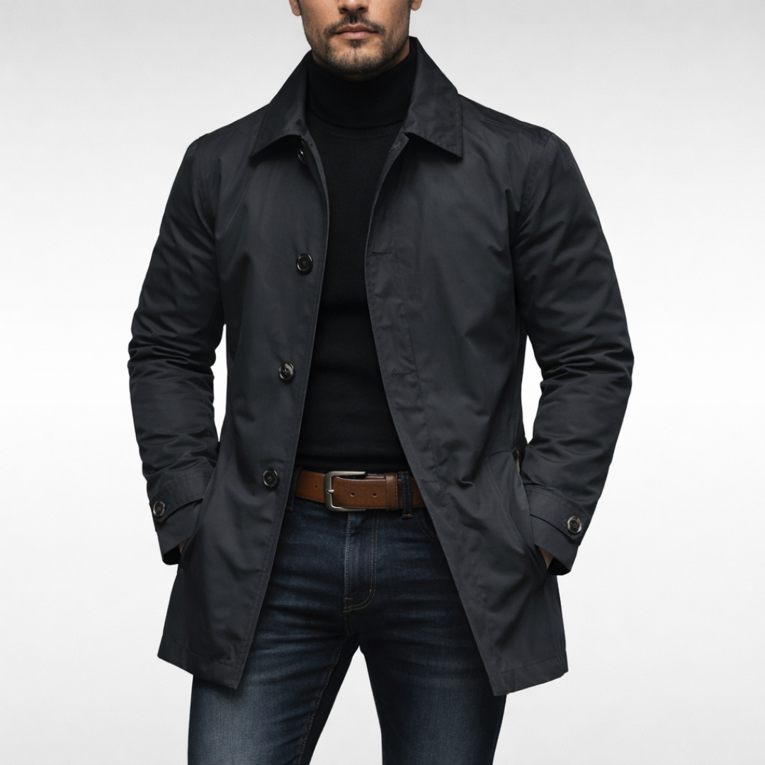Steffen | Eleganter und Leichter Herrenmantel Lang 2