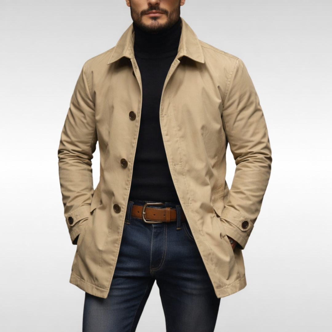 Steffen | Eleganter und Leichter Herrenmantel Lang 3