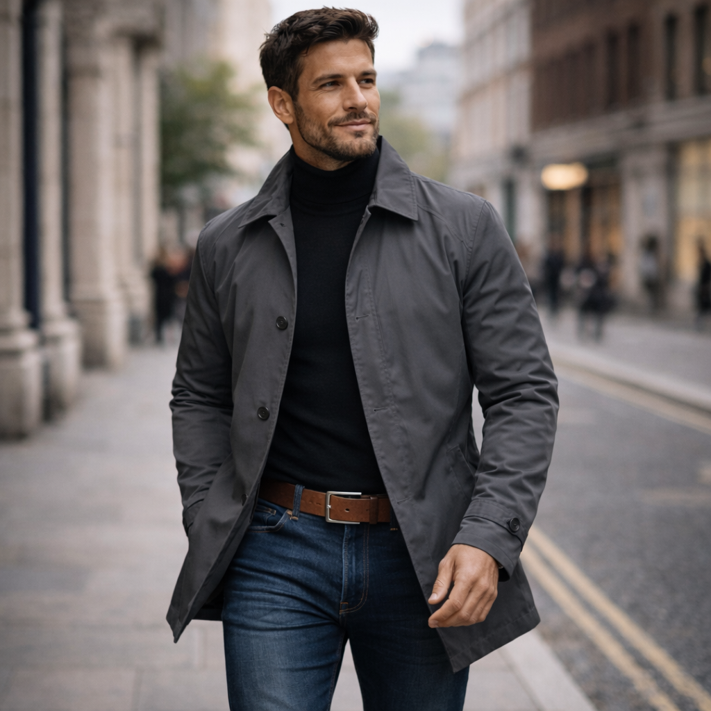 Steffen | Eleganter und Leichter Herrenmantel Lang 4