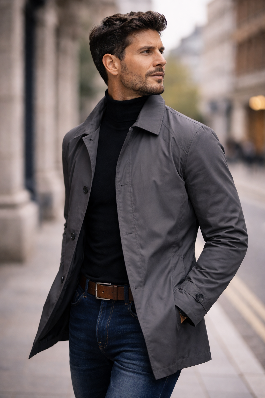 Steffen | Eleganter und Leichter Herrenmantel Lang 6