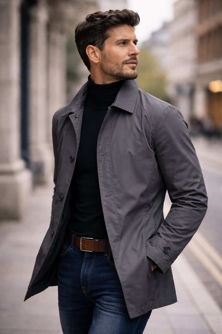 Steffen | Eleganter und Leichter Herrenmantel Lang 6